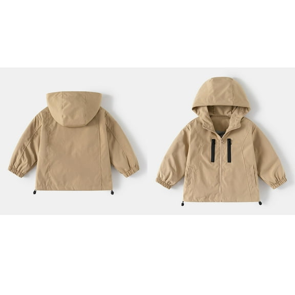 Boy Jackets Kids Boys Windbreaker Hoodie Zip Up Light Jacket for Girls Fall Coat Boys Hoodies Size 6-7 Years