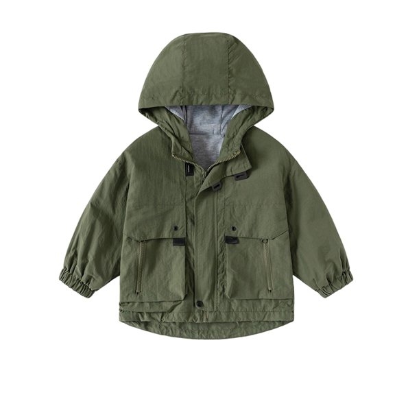 Boy Jackets Kids Girls Windbreaker Jacket Zip Up Hoodie Lightweight Kids Jacket Fall Clothes Girls Size 6-7 Years Clothes