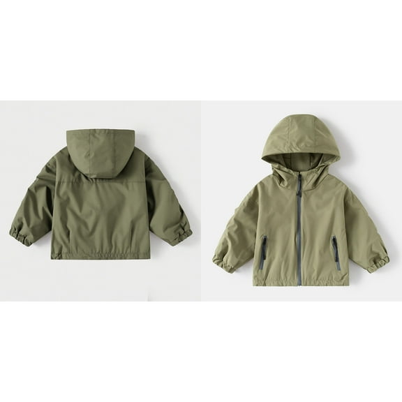 Boy Jackets Kids Girls Windbreaker Jacket Zipper Hoodie Light Jacket for Girls Fall Coat Girls Size 4-5 Years Clothes