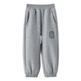 thumbnail image 1 of Boy Jogger Pants Size 6 Elastic Waistband with Drawstring Closure Athletic Sweatpants Loose Active Running Athletic Long Pants,Z7-Grey,80(6-12 Months), 1 of 3