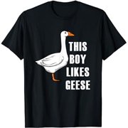 Boy Likes Cute Goose Wildlife Nature Geese T-Shirt