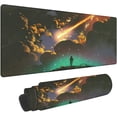 thumbnail image 1 of Boy Looking Meteor in Colorful Sky Gaming Mouse Pad Large Mouse Mat XL Desk Mat Extended Mouse Mat Non-Slip Laptop Computer Keyboard Mouse Pad for Office & Home 31.5x11.8 Inch, 1 of 6