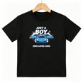 thumbnail image 1 of Boy Loves Cars Racing Boys Graphic Tees Kids T-Shirt 100% Cotton Short Sleeve Tops Ages 4-13Y, 1 of 5