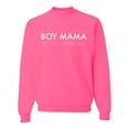 thumbnail image 1 of Boy Mama All Day Everyday Mom Son Gift | Mens Mother's Day Crewneck Graphic Sweatshirt, Neon Pink, 3XL, 1 of 4