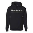 thumbnail image 1 of Boy Mama All Day Everyday Mom Son Gift | Mens Mother's Day Hooded Sweatshirt Graphic Hoodie, Black, Small, 1 of 4