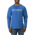 thumbnail image 1 of Boy Mama All Day Everyday Mom Son Gift | Mens Mother's Day Long Sleeve T-Shirt, Royal, Medium, 1 of 4