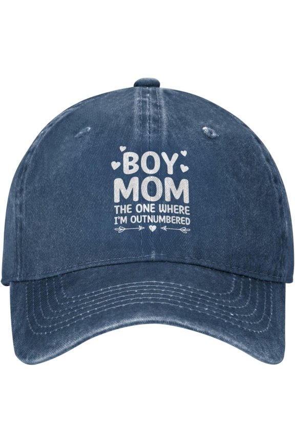Boy Mama Mom of Boys Hats for Men Baseball Cap Boy Mom The One Where Im Outnumbered Retro Caps for Women Summer Cap