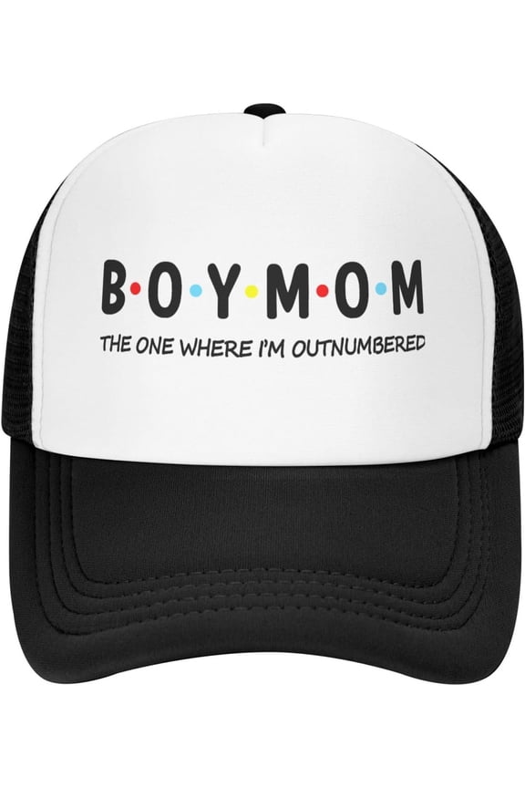 Boy Mama Mom of Boys Trucker Hat Women Trendy Trucker Caps Boy Mom The One Where Im Outnumbered Fashionable Hat