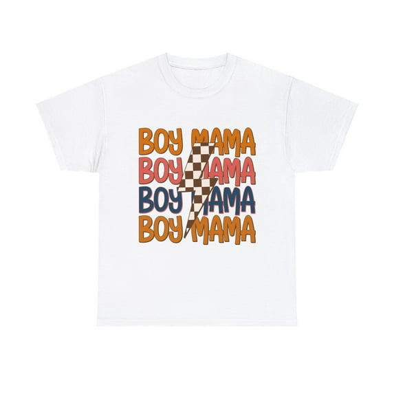 Boy Mama Shirt, Boy Mom Sweater, Retro Boy Mama Shirt ID-0206-GHXA