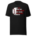 thumbnail image 1 of My Boy Might Not Always Swing But I Do So Watch Your Mouth, Baseball Pride, Unisex, Swing for the Fences, Funny Swing Quote, Funny Dad Quote (Black, S), 1 of 1