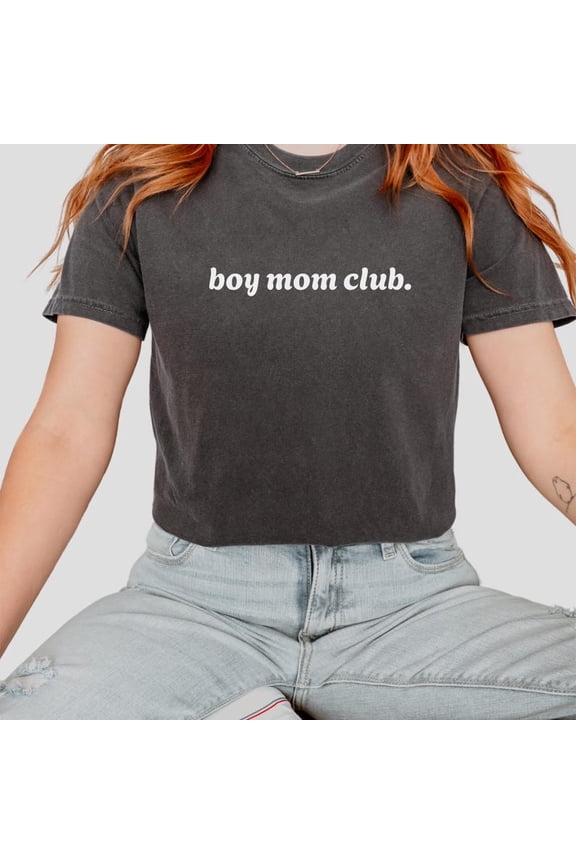 Boy Mom Club T-Shirt, Boy Mama Shirt, Boy Mom Apparel, Mom Life T-Shirt, Cozy Mom Outfit, Mothers Day Gift