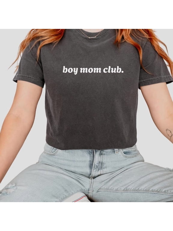 Boy Mom Club T-Shirt, Boy Mama Shirt, Boy Mom Apparel, Mom Life T-Shirt, Cozy Mom Outfit, Mothers Day Gift