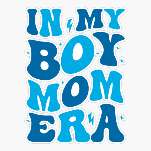 Boy Mom Era Family Quote Sticker