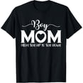 thumbnail image 1 of Boy Mom From Son Up To Son Down Mama Mother's Day 2024 Women T-ShirtMen and women, Black T-shirt, size: Extra large, 1 of 4