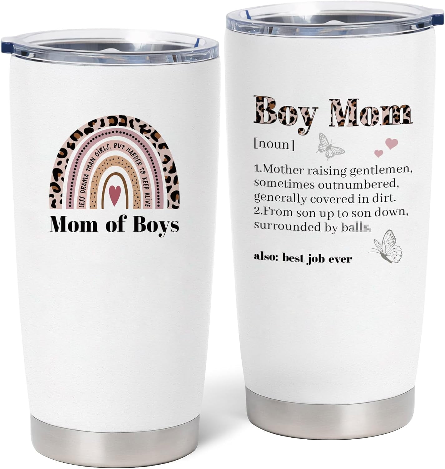 "In My Boy Mom Era" 16oz Glass Tumbler – Gift For New Mom, Mom To Be, Or Postpartum
