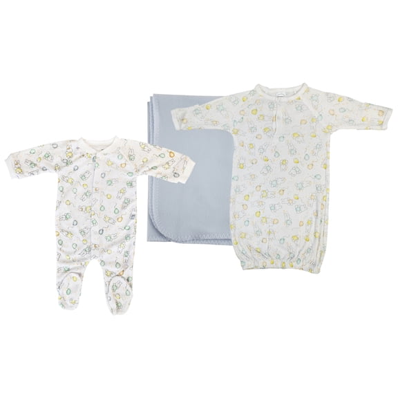 Boy Newborn Baby 3 Pc Layette Sets