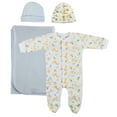 thumbnail image 1 of Boy Newborn Baby 4 Pc Layette Sets, 1 of 3