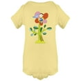 thumbnail image 1 of Boy On The Top Of A Flower Bodysuit Infant -Image by Shutterstock,  6 Months, 1 of 4