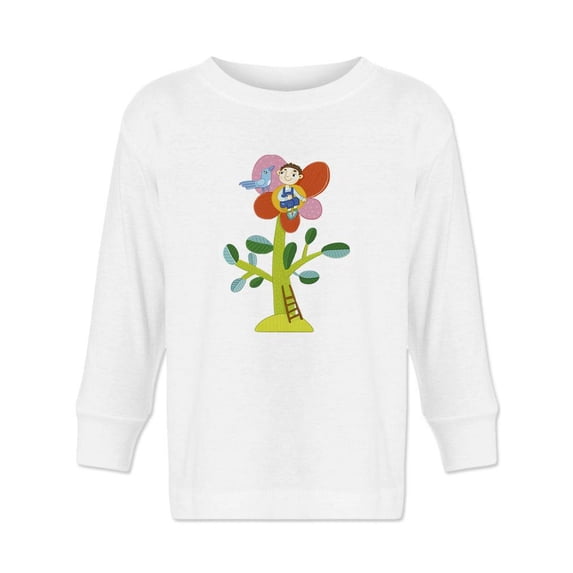 Boy On The Top Of A Flower Long Sleeve Toddler -Image by Shutterstock, 5 Toddler