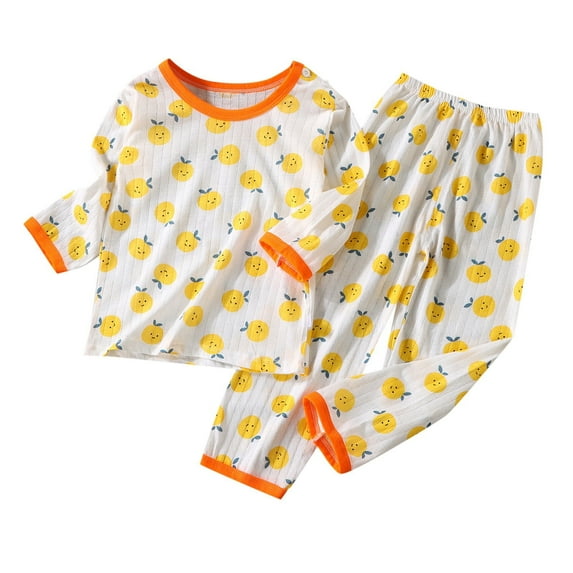 Boy Outfits 18 Months Summer Pajamas For Boys Girls Long Sleeve Sleepwear Cute Toddler Baby Pajamas Set,Z1-YE2