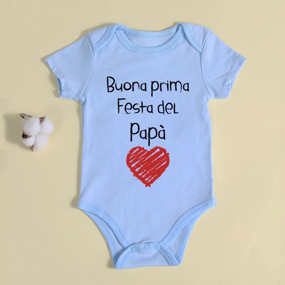Boy Outfits Cute Letter Printed Bodysuit Short Sleeve Girl Clothes for Baby 6-9 Months