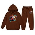 thumbnail image 1 of Boy Outfits Girls Long Sleeve Solid Warm Hoodie Pullover Tops Pants Kids Sweatsuits Sets Boys Clothes, 1 of 4