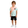 thumbnail image 1 of Boy Outfits Short Sleeve Cute Prints T Shirt Tops Shorts Kids Boys' Clothing Sets, 1 of 7