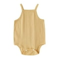 thumbnail image 1 of Boy Outfits Solid Color Sleeveless Bodysuit Baby Clothing for Baby Boy 9-12 Months, 1 of 4