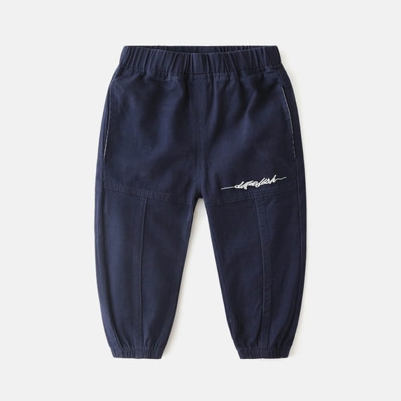 Boy Pants Kids Elastic Waist Pants Jogger Boys Loose Fit Pants Boys Lightweight Pants Boys Pull on Pants Boys 7-8 Years