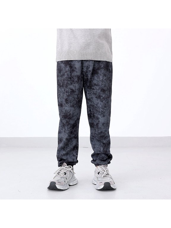 Boy Pants Size 5-6Y Kids Batik Patchwork Elastic Casual Long Trousers Soft