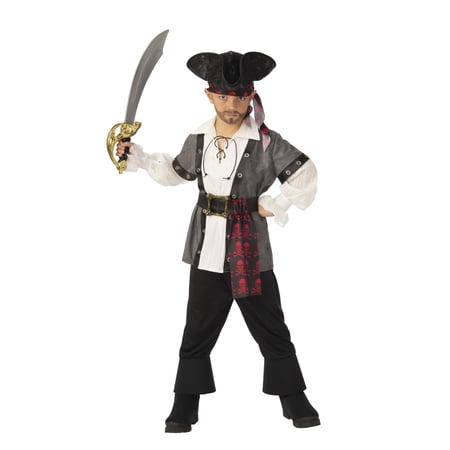 Rubies Classic Pirate Costume for Kids, Boys Large