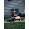 thumbnail image 1 of Boy Playing with Toy Car in Back Yard Poster Print - 18 x 24 in., 1 of 1