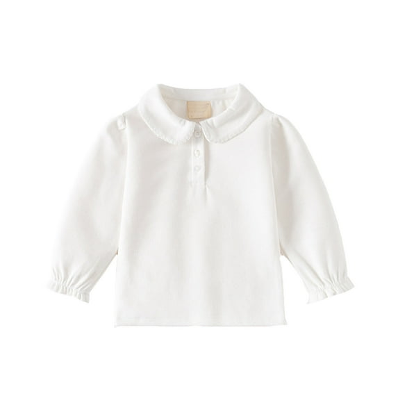 Boy Polo Shirts Long Sleeve Shirt Beige Polo Shirt Summer Shirt for Toddler Boy