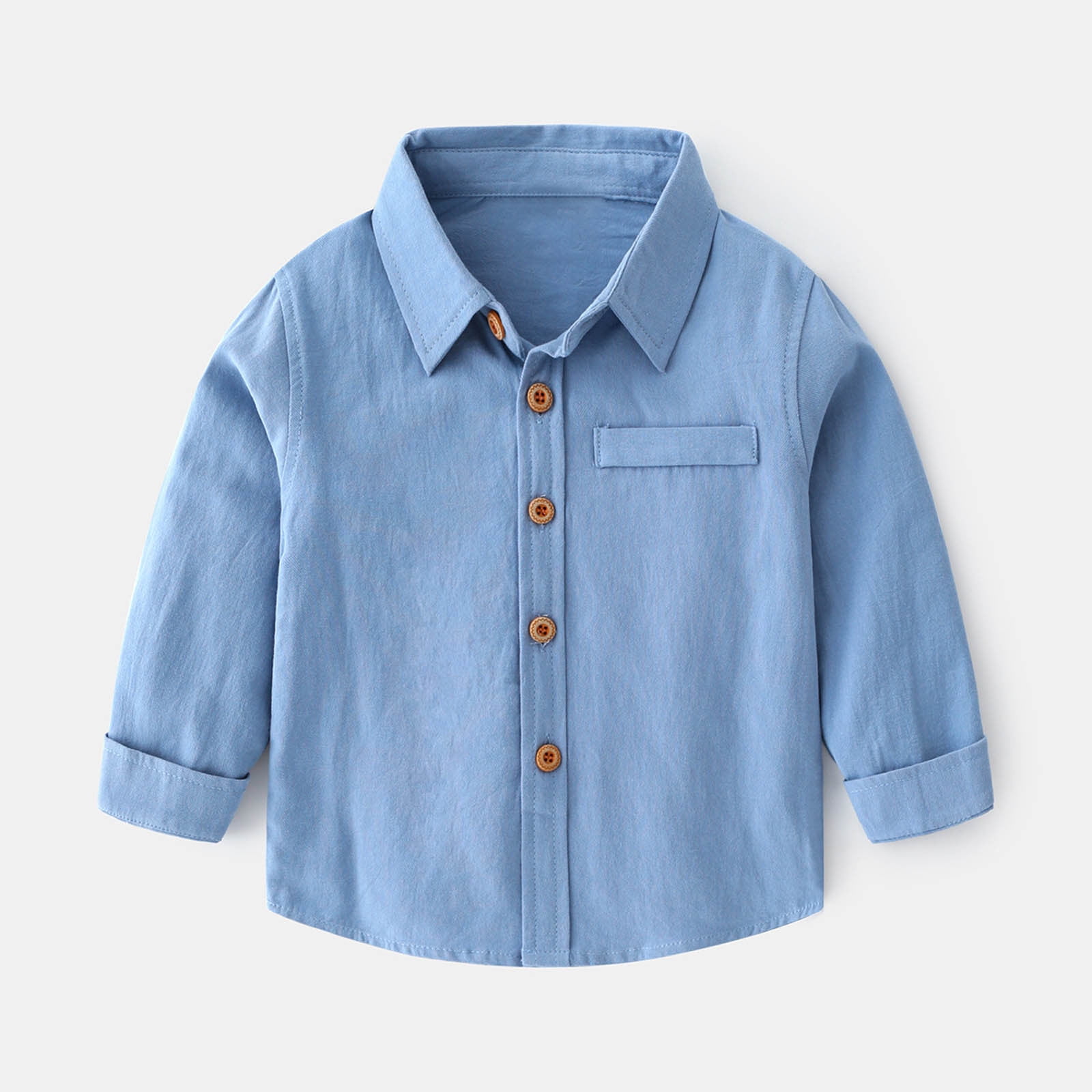 Polo Printed Shirt For Baby Boy In Blue Color main image 0