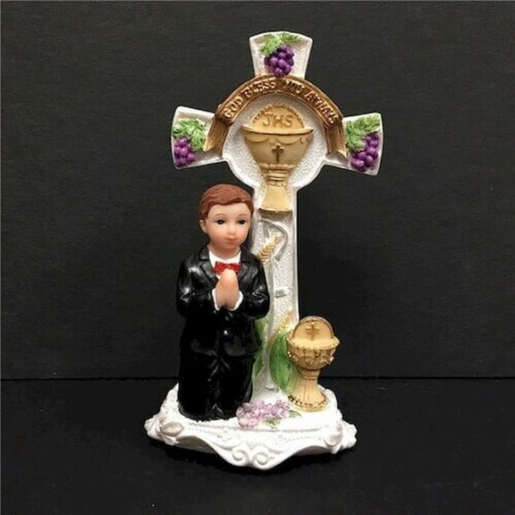 Boy Praying First Communion Figurine