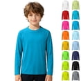 thumbnail image 1 of Boy Rash Guard Long Sleeve Sun Protection Athletic Shirts Quick Dry Shirt Summer Shirts for Boys 7-8 Years, 1 of 9