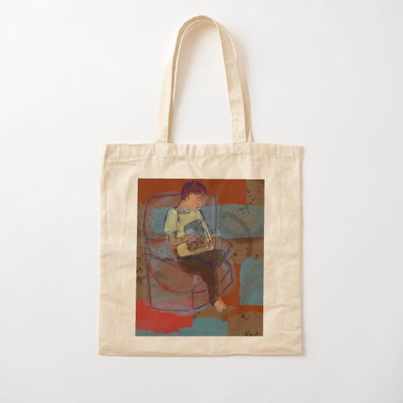 Boy Reading Cotton Tote Bag Canvas Tote Bag, Family Gift For Mother, Her