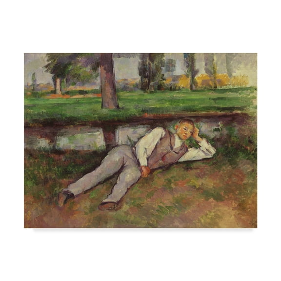Boy Resting' Canvas Art by Paul Cezanne