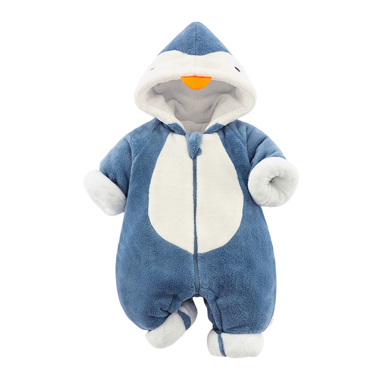 Boy Rompers Baby Clothes Newborn Boy Girl Thick Fleece Snowsuit Winter
