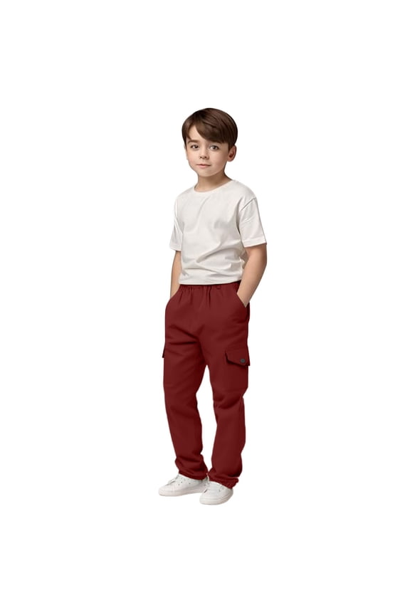 Boy'S And Girl'S Fleece Pull On Casual Sweatpant Quick Dry Breathable Track Jogging Sweat Pants For Exercise Gym Loose Fit Mesh Athletic Pants With Drawstring Pockets