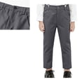 thumbnail image 1 of Boy School Uniform Pants Dress Pants Adjustable Waist Straight Pants with Pockets Grey Boys Uniform Pants Back To School Pants for Kidss 9-10 Years, 1 of 5
