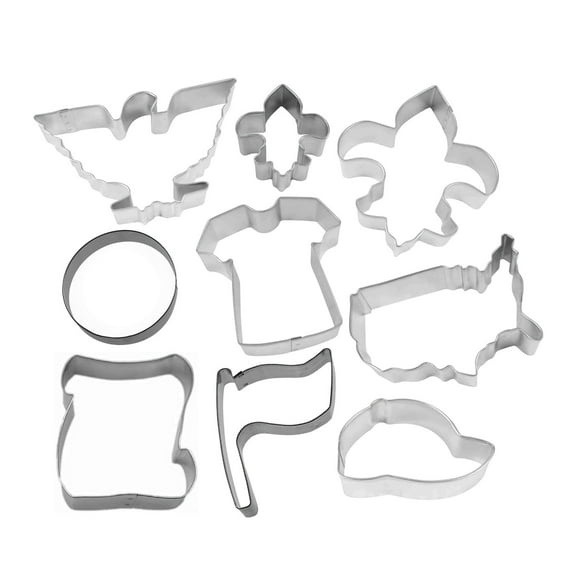 Boy Scout Club 9 Piece Cookie Cutter Set - The Cookie Cutter Shop - Tin Plate Steel