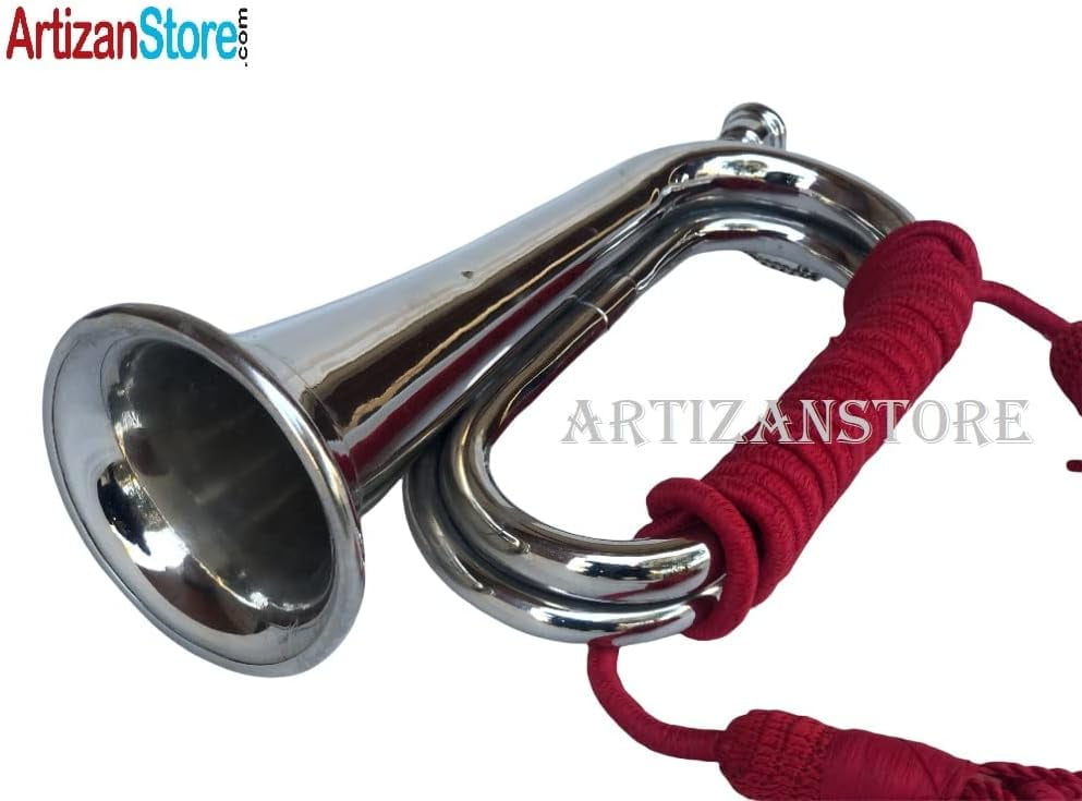 Boy Scout Nickel Plated Blowing Bugle Attack Command Signal Horn ...