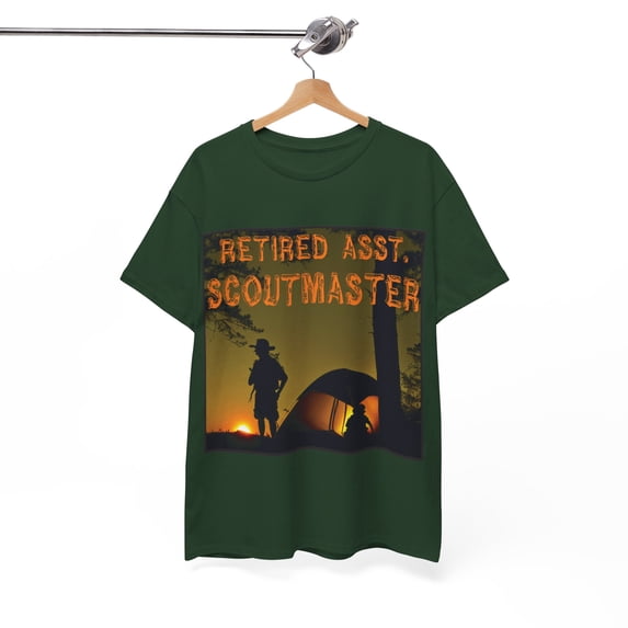 Boy Scout Retired Asst. Scoutmaster Heavy Cotton T-Shirt