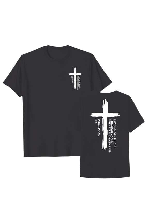 Boy Shirts Size 2-3Y Kids Cross Print Inspirational Letter Crew Neck Short Sleeve Graphic Word Daily Toddler Clothes for Boys