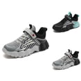 thumbnail image 1 of Boy Shoes Big Boys Sneakers Children's Fashion Mesh Lace Up Sneakers Color Matching Casual Comfortable Running Shoes, 1 of 9