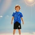 thumbnail image 1 of Boy Short Sets 2 Pcs Short Sleeve Shirt Tee Shorts Set Quick Dry Boys Athletic Shorts Boys' Tops, Tees & Shirts 5-6 Years Boys Girls Fashion, 1 of 4