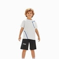 thumbnail image 1 of Boy Short Sets 2 Pcs Short Sleeve T-Shirt and Elastic Shorts Quick Dry Athletic Shirts Boys Size 9-10 Years Short Sets, 1 of 9