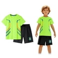 thumbnail image 1 of Boy Short Sets 2 Piece Short Sleeve Shirt Short Sets Shirts Girls Athletic Shirts Kids T Shirts 9-10 Years Boys Girls Fashion, 1 of 6
