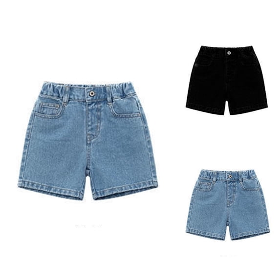 Boy Shorts Boys Clothes Baby Little Girls Boys Jeans Shorts Simple Design Cute Summer Denim Pants With His Favorite Undershirt And T Shirt